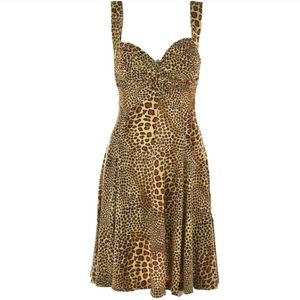 Norma Kamali Leopard Print Swing Dress